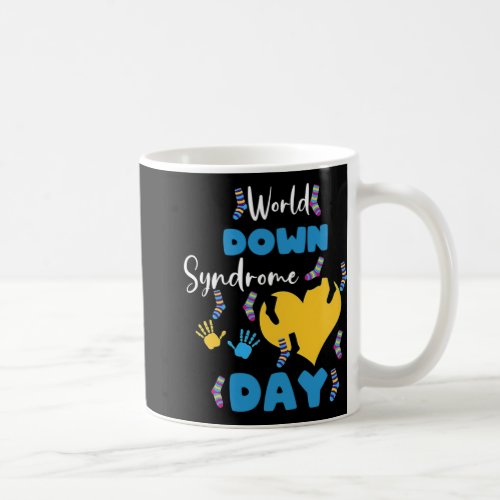 World Down Syndrome Day Awareness Socks Down Right Coffee Mug