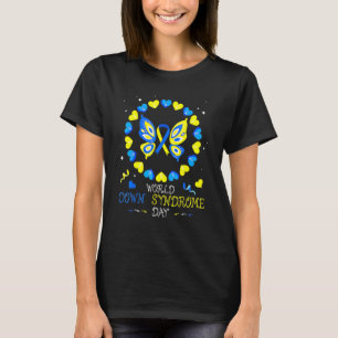 World Down Syndrome Day Awareness Socks Down Right T-Shirt