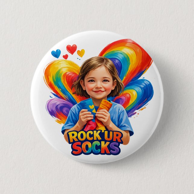 World Down Syndrome Day Button (Front)