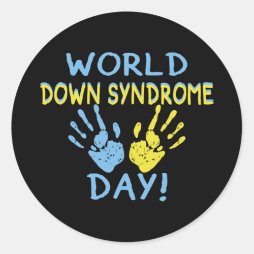 World Down Syndrome Day  Classic Round Sticker