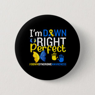 World Down Syndrome Day March 21 Down Right Button
