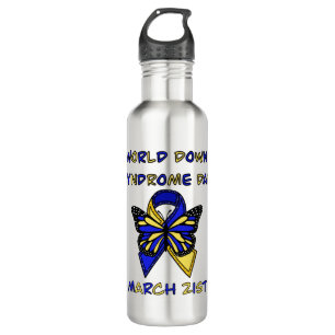 World Down Syndrome Day - March 21st Stainless Steel Water Bottle
