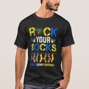World Down Syndrome Day Rock Your Socks Awareness T-Shirt
