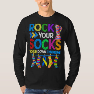 World Down Syndrome Day  Rock Your Socks Awareness T-Shirt