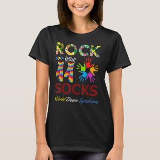 World Down Syndrome Day Rock Your Socks Awareness T-Shirt