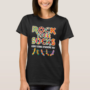 World Down Syndrome Day Rock Your Socks Awareness T-Shirt