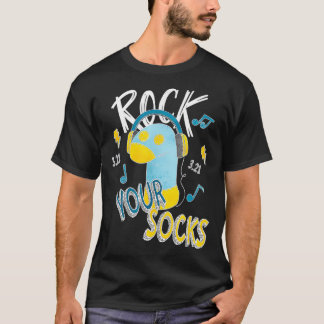 World Down Syndrome Day Rock Your Socks Kid Awaren T-Shirt