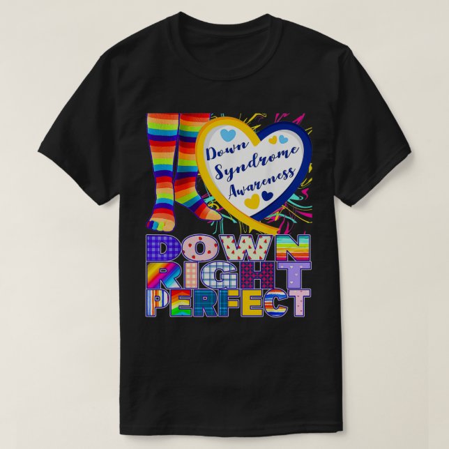 World Down Syndrome Day  Rock Your Socks T21 Aware T-Shirt (Design Front)