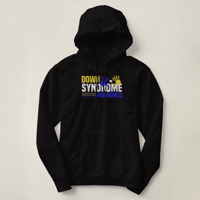World Down Syndrome Day Socks 3-21 Trisomy 21 Supp Hoodie (Design Front)