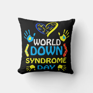 World Down Syndrome Day  Support and Awareness 3.2 Throw Pillow