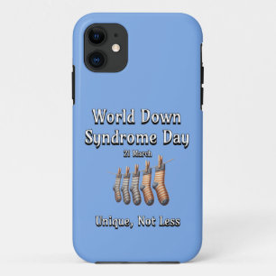 World Down Syndrome Day. Unique not Less iPhone 11 Case