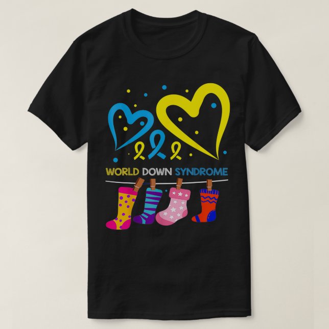 World Down Syndrome WDSD 21 March Day  T-Shirt (Design Front)