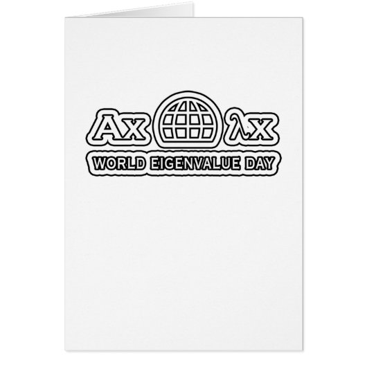World Eigenvalue Day! Cards (Front)