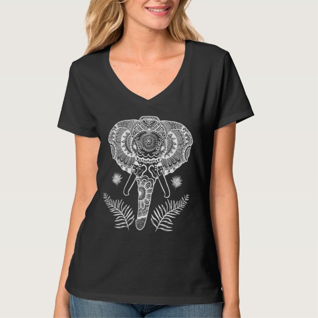 World Elephant Day Indian Elephant T-Shirt (Front)