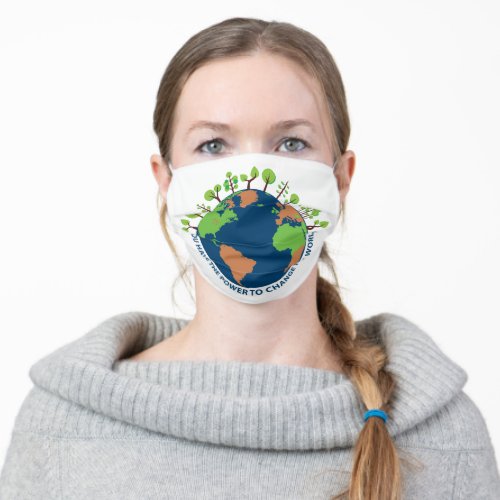 World Environment Change Power Adult Cloth Face Mask