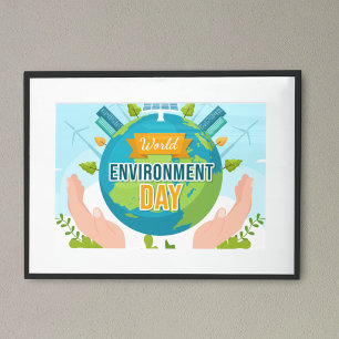 World Environment Day 5 June Save Our Planet Poster