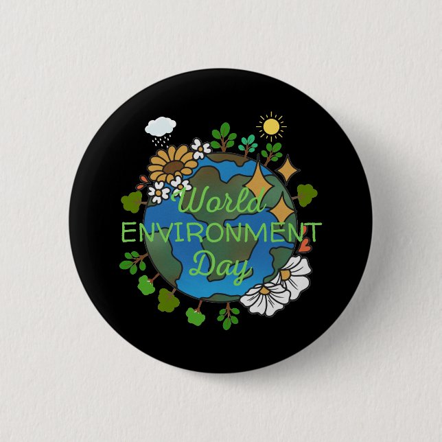 World Environment Day Button (Front)