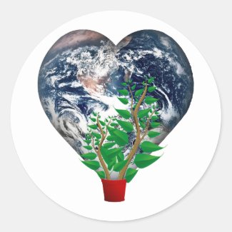 World Environment Day Classic Round Sticker