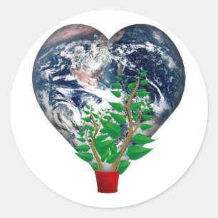 World Environment Day Classic Round Sticker