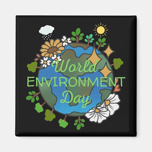 World Environment Day Magnet (Front)