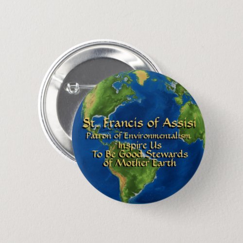 World Environment Day  St Francis of Assisi Button