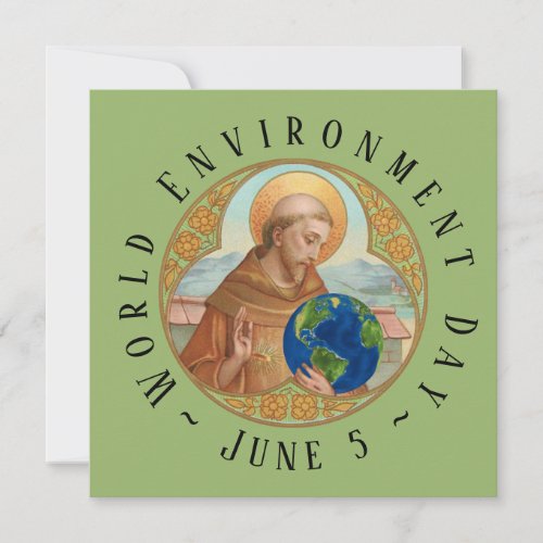 World Environment Day  St Francis of Assisi Card