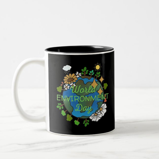 World Environment Day Two-Tone Coffee Mug (Left)