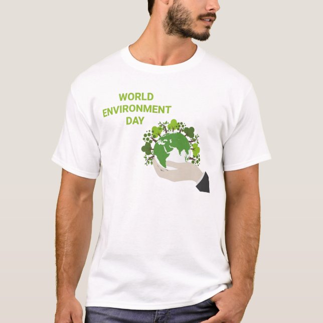 World environment day Working Together to Protect T-Shirt (Front)