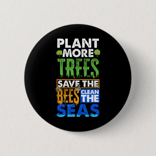 World Environment Earth Day Environmental Sustaina Button