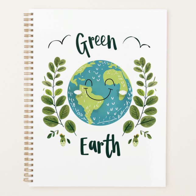World Environment - Smiling Earth with Green Earth Planner (Front)