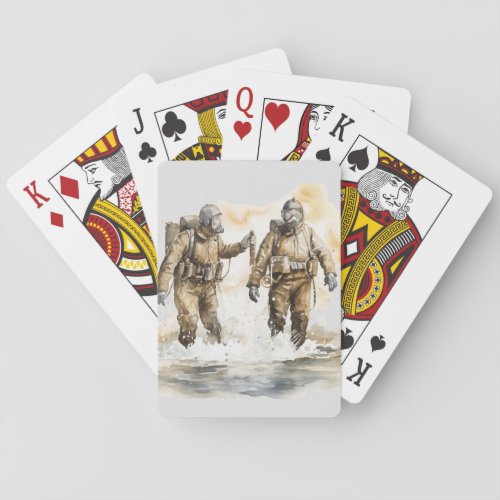 World Events Graphic Illustration Art Playing Cards