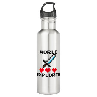 WORLD EXPLORER STAINLESS STEEL WATER BOTTLE