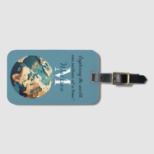World Explorer's Globe Luggage Tag