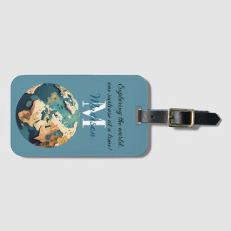 World Explorer's Globe Luggage Tag