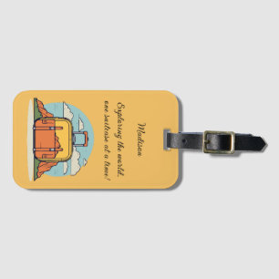 World Explorer's Mountain Luggage Tag