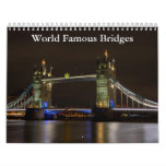 World Famous Bridges 2024 Calendar at Zazzle
