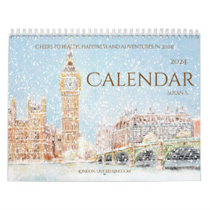 World famous Landscape painting calendar 2024