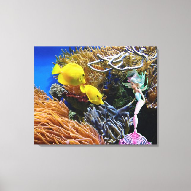 World Famous Mermaid. Canvas Print (Front)