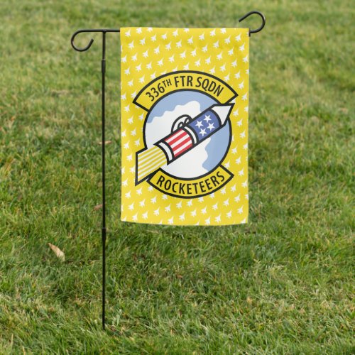 World Famous Rocketeers with Fighter Jet Pattern Garden Flag