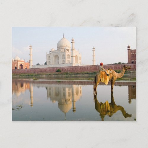 World famous Taj Mahal temple burial site at Postcard
