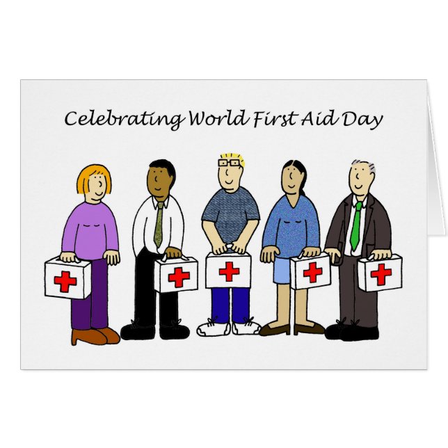 World First Aid Day  September Cards (Front Horizontal)