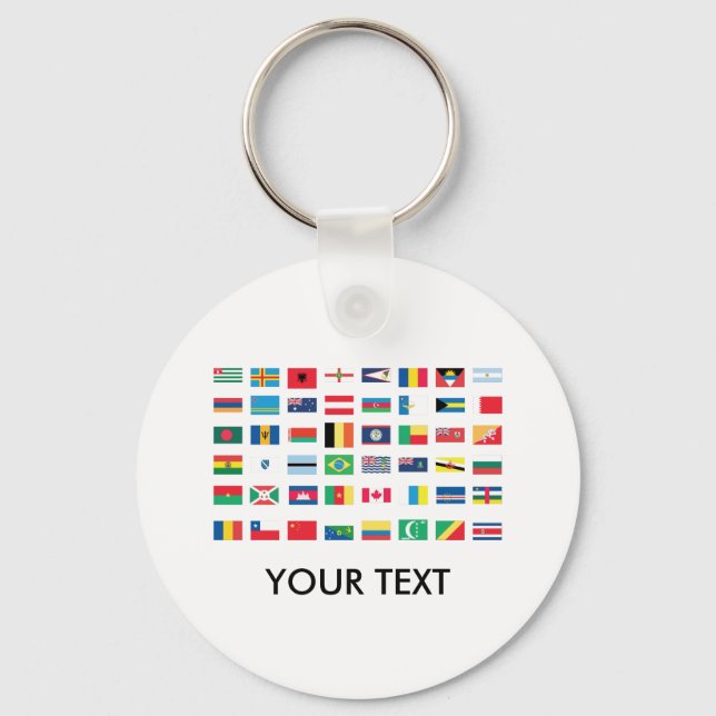 World Flag Keychains (Front)