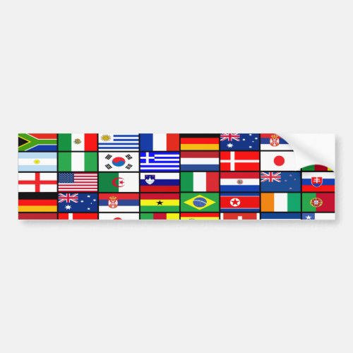 World Flags 2010 Bumper Sticker