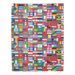 World Flags Bedding Duvet Cover