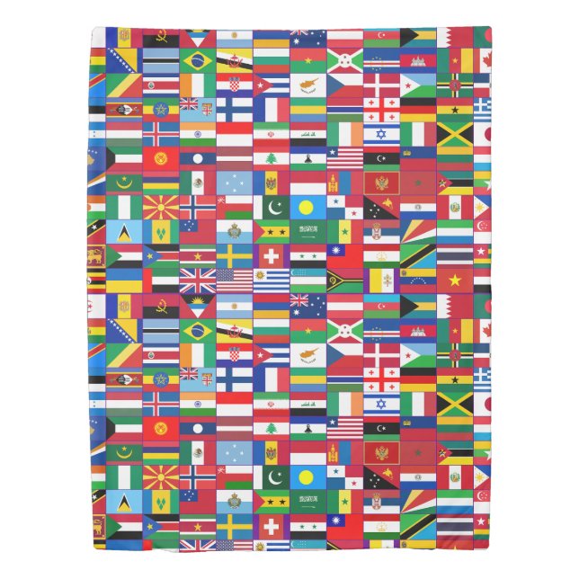 World Flags Bedding Duvet Cover (Front)