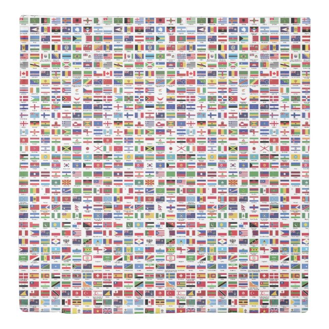 World Flags Bedding Duvet Cover (Front)