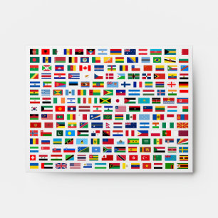 World flags envelope