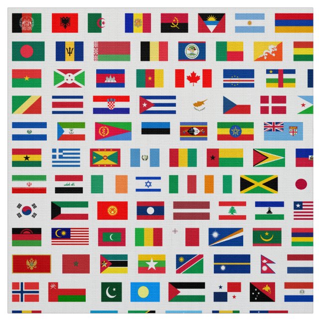 World flags fabric (Swatch)