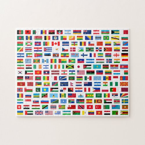 World flags jigsaw puzzle