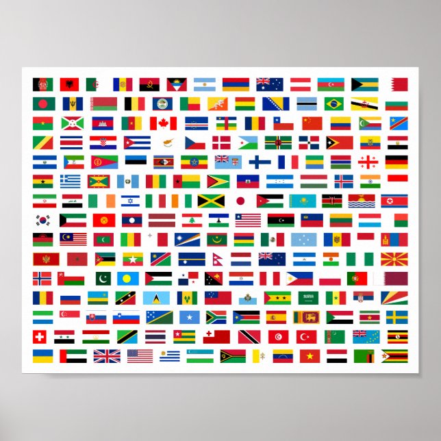 World flags poster (Front)